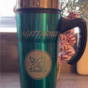 Sagittarius Green Travel Mug